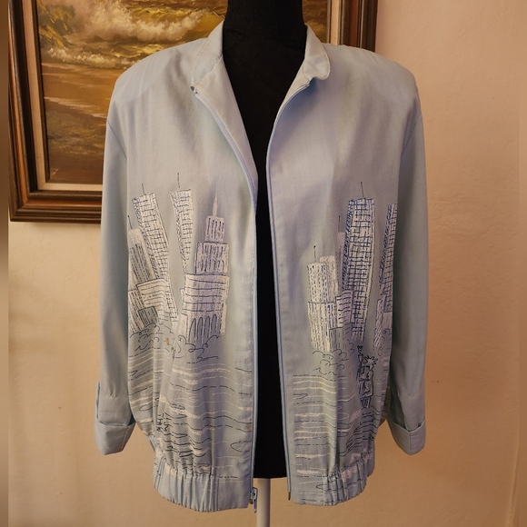 Vintage 1980s City Scape Jacket by Sweet P - Picture 5 of 15